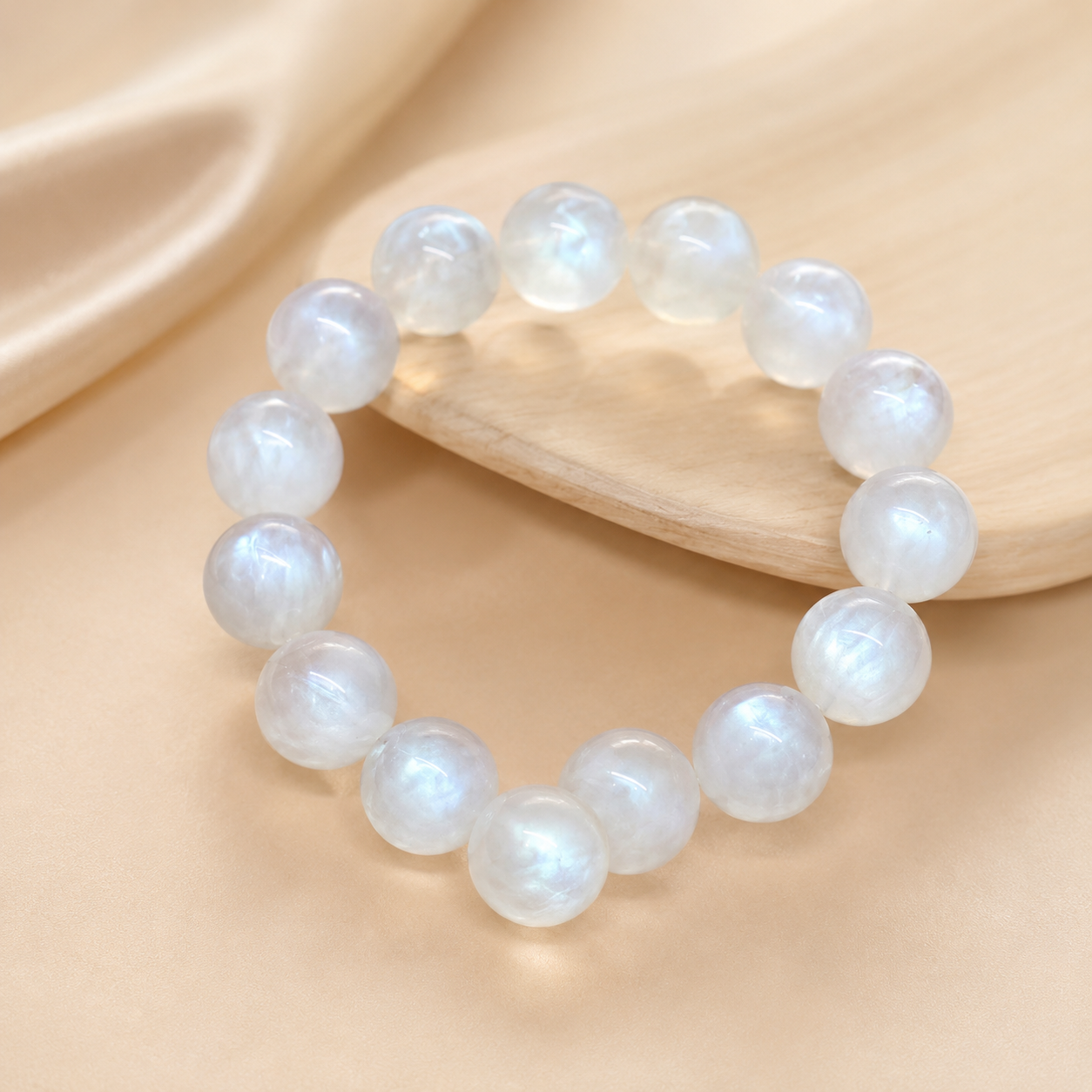 White glow crystal bracelet product photo